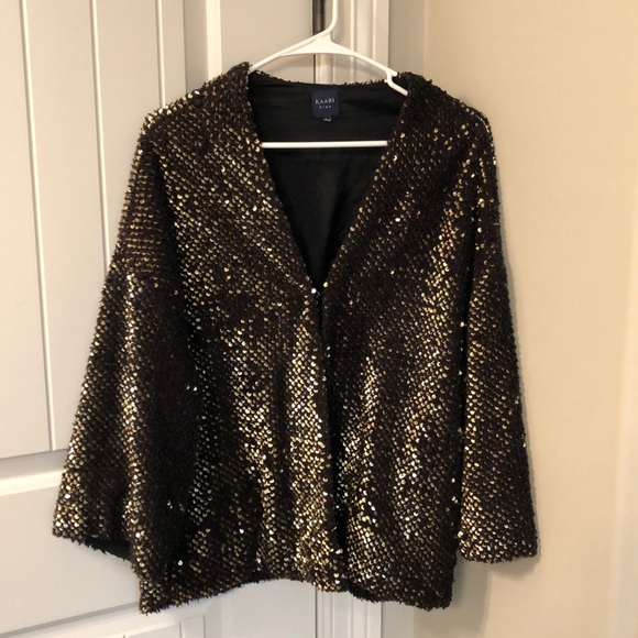 Kaari brand sequined swing coat. - Picture 1 of 3